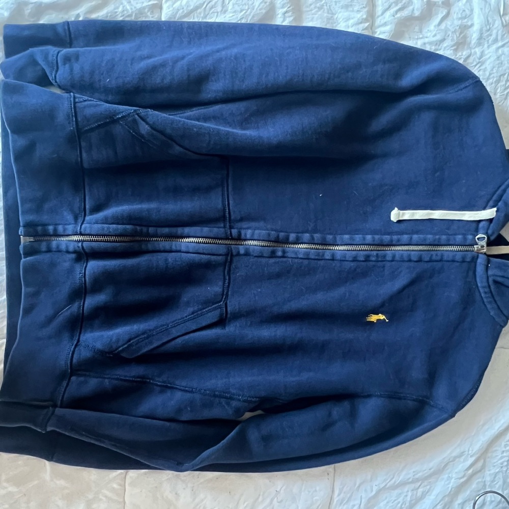 Polo Ralph Lauren Navy Blue Zip-Up Hoodie